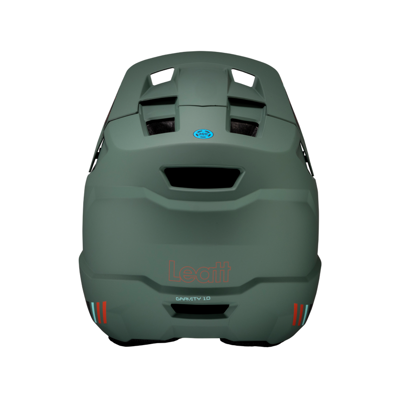 Leatt Gravity 1.0 Full Face Mountain Bike Helmet in Teal Green-3