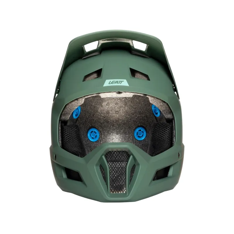 Leatt Gravity 1.0 Full Face Mountain Bike Helmet in Teal Green-5
