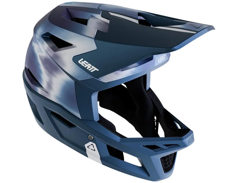 Leatt Gravity 4.0 MTB Full Face Helmet in Galaxy Blue