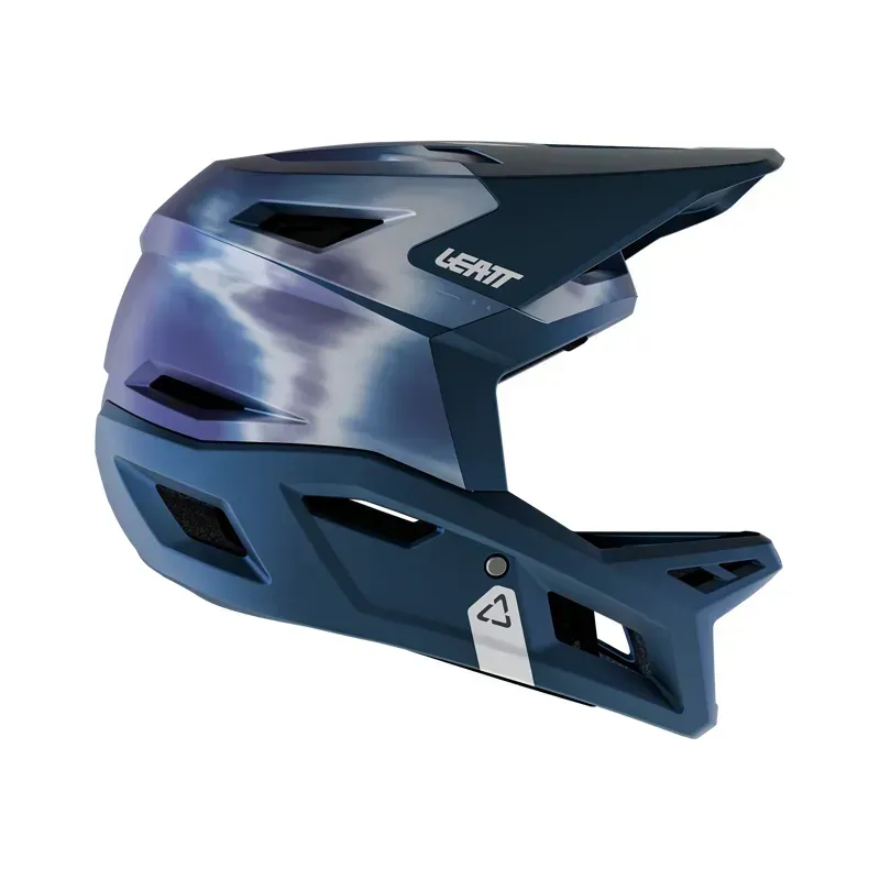 Leatt Gravity 4.0 MTB Full Face Helmet in Galaxy Blue-1