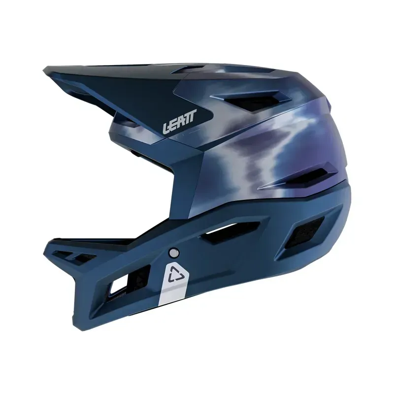 Leatt Gravity 4.0 MTB Full Face Helmet in Galaxy Blue-2