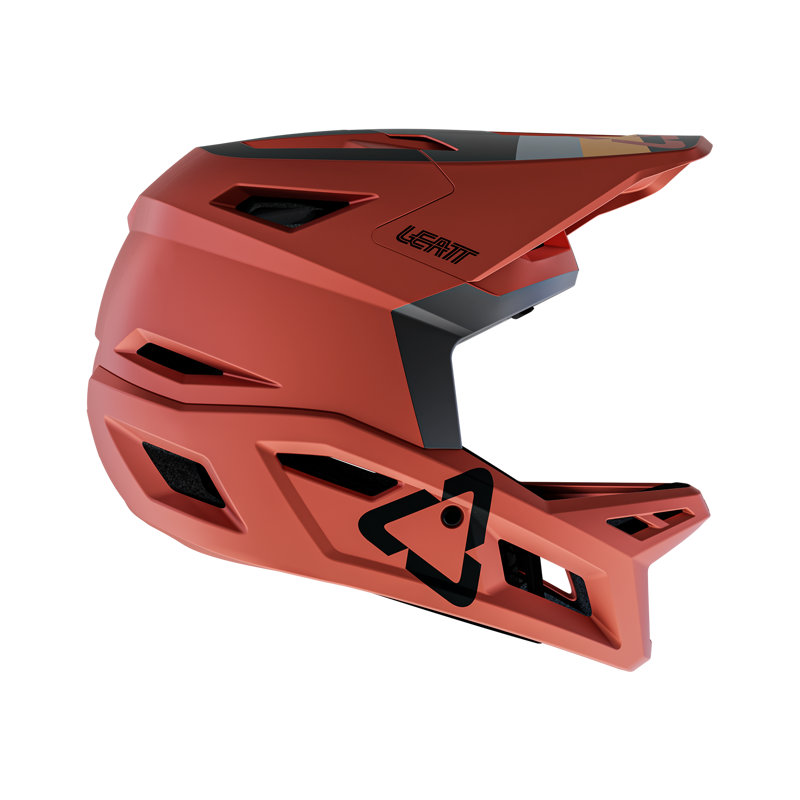 Leatt Gravity 4.0 MTB Full Face Helmet in Lava Red-1
