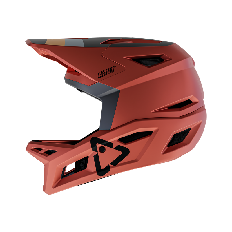 Leatt Gravity 4.0 MTB Full Face Helmet in Lava Red-2