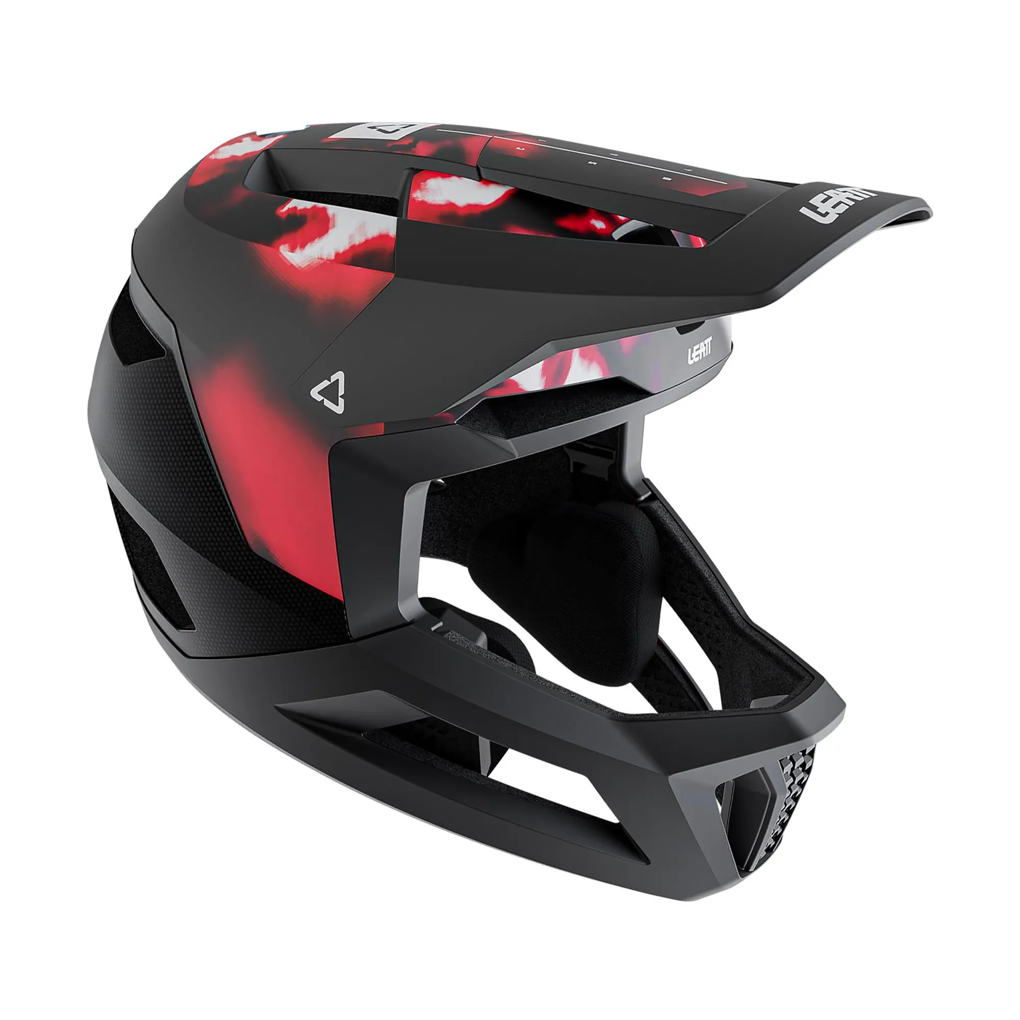 Boa Fs2 Leatt Gravity 5.0 MTB Full Face Helmet in Red