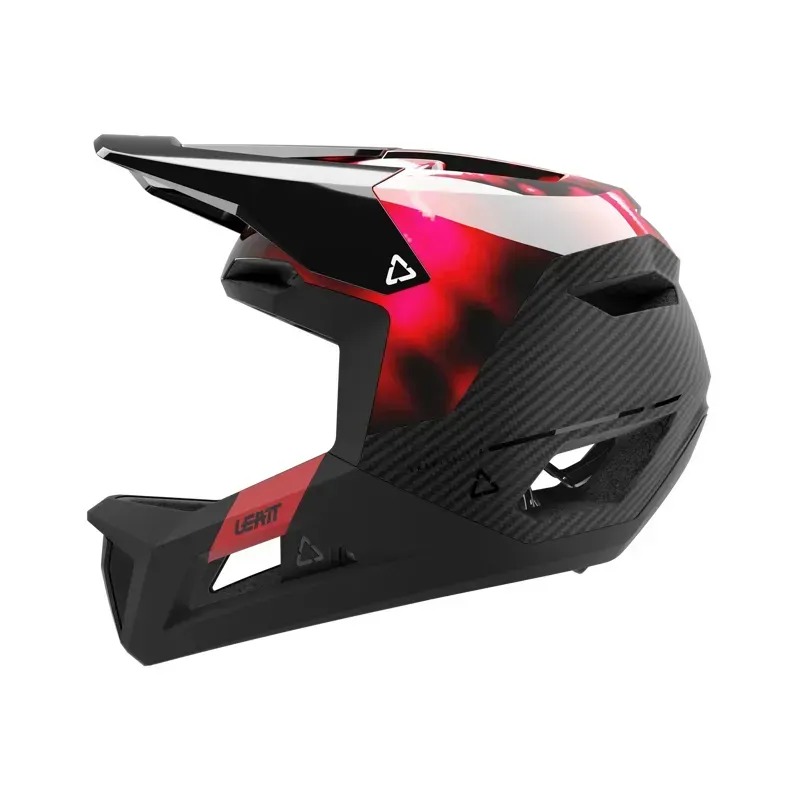 Leatt Gravity 5.0 MTB Full Face Helmet in Red-2