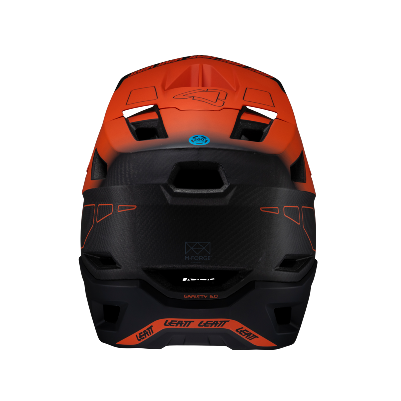 Leatt Gravity 6.0 Carbon MTB Full Face Helmet in Glow Orange-4