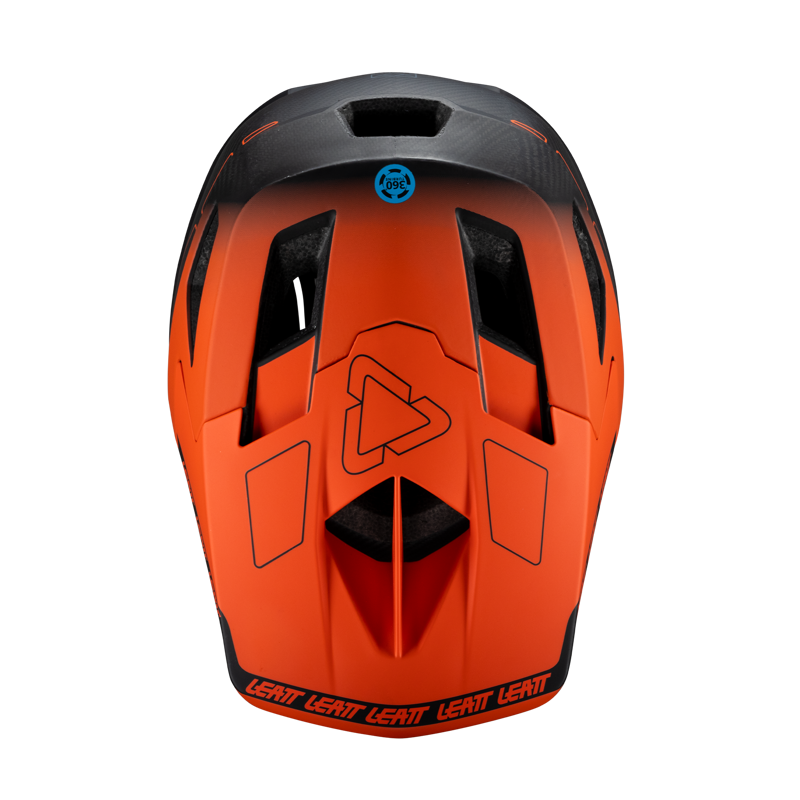 Leatt Gravity 6.0 Carbon MTB Full Face Helmet in Glow Orange-5