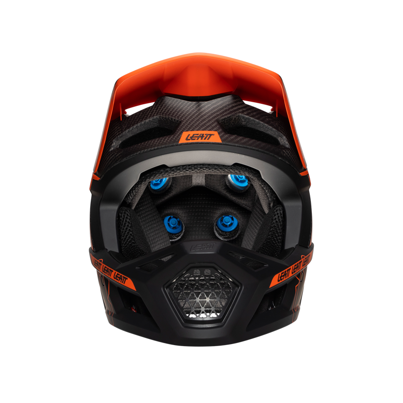 Leatt Gravity 6.0 Carbon MTB Full Face Helmet in Glow Orange-6
