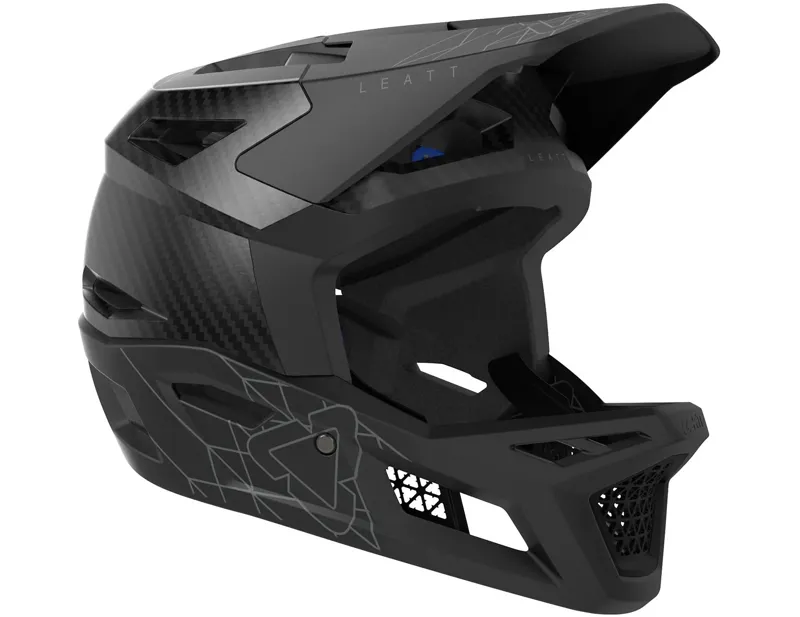Leatt Gravity 6.0 Carbon MTB Full Face Helmet in Stealth Black/Grey