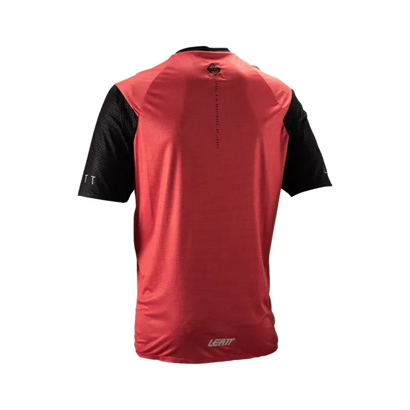Leatt Trail 3.0 Mountain Bike Short Sleeve Jersey in Dusty Red-1