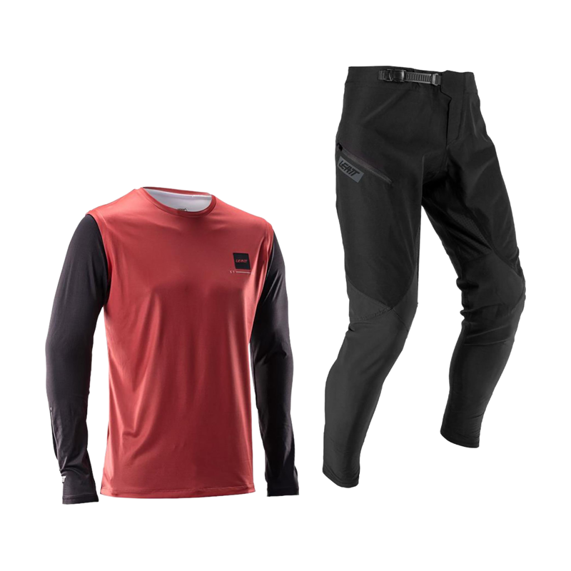 Balfes Bikes Leatt 1.0 MTB Ride Kit in Dusty Red | Free postage over £30, £10 off first order, price match & 0% finance.