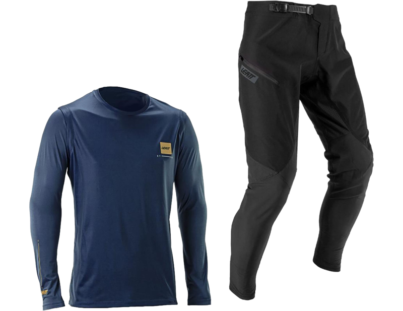 Leatt 1.0 MTB Ride Kit in Galaxy Blue