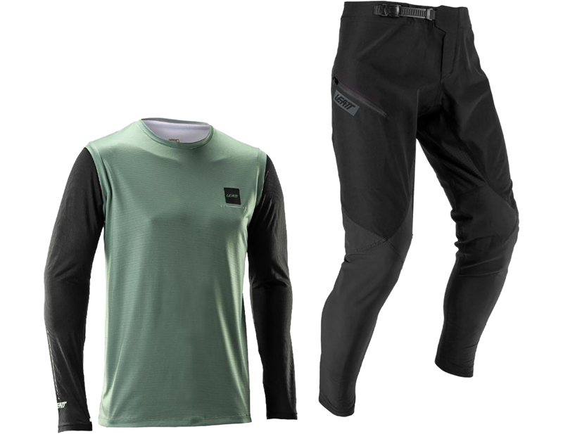 Leatt 1.0 MTB Ride Kit in Mist Green