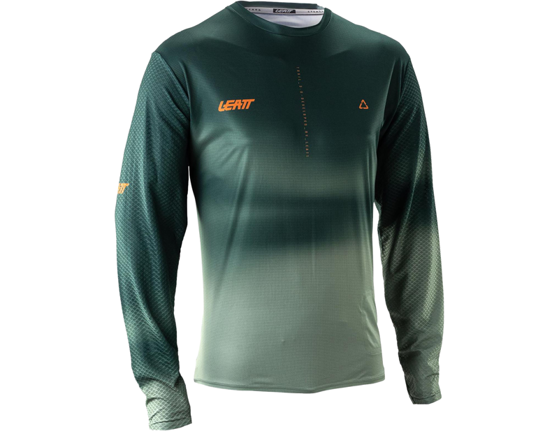 Leatt Trail 3.0 Long Sleeve Mountain Bike Jersey in Spruce Green
