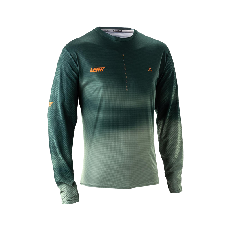 Balfes Bikes Leatt Trail 3.0 Long Sleeve Mountain Bike Jersey in Spruce Green | Free postage over £30, £10 off first order, price match & 0% finance.