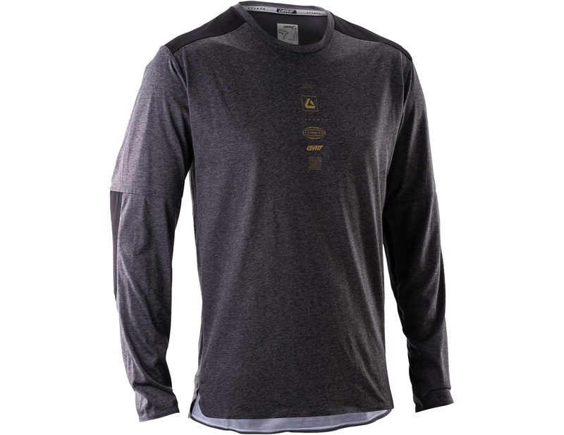 Leatt Trail 4.0 Long Sleeve MTB Jersey in Ghost Black
