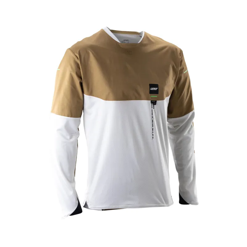 Balfes Bikes Leatt Trail 6.0 Cargo MTB Long Sleeve Jersey in Brass Brown | Free postage over £30, £10 off first order, price match & 0% finance.