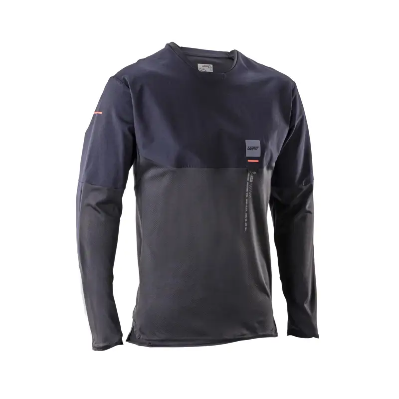 Balfes Bikes Leatt Trail 6.0 Cargo MTB Long Sleeve Jersey in Ghost Black | Free postage over £30, £10 off first order, price match & 0% finance.