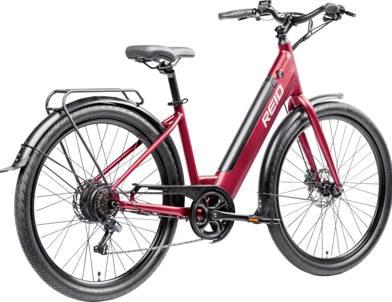 Reid Let's Roll Commuter Hybrid Electric bike Medium 47cm 2027 in Plum-2