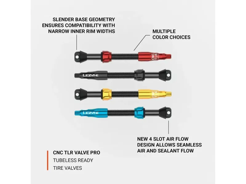 Lezyne CNC TLR Valve PRO in Blue-2