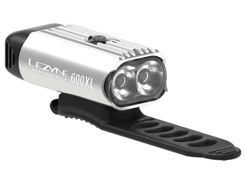 Balfes Bikes Lezyne Micro Drive 600XL Front Light in Silver | Free postage over £30, £10 off first order, price match & 0% finance.