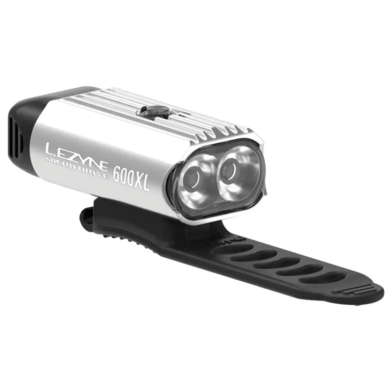 Balfes Bikes Lezyne Micro Drive 600XL Front Light in Silver | Free postage over £30, £10 off first order, price match & 0% finance.