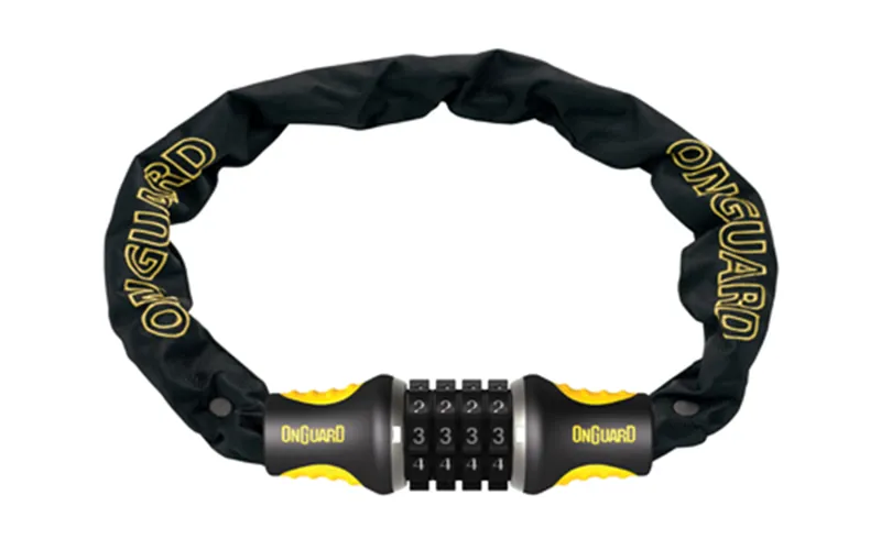 OnGuard Mastiff 8022C Chain Lock 800 X 8mm Black/Yellow 800mm
