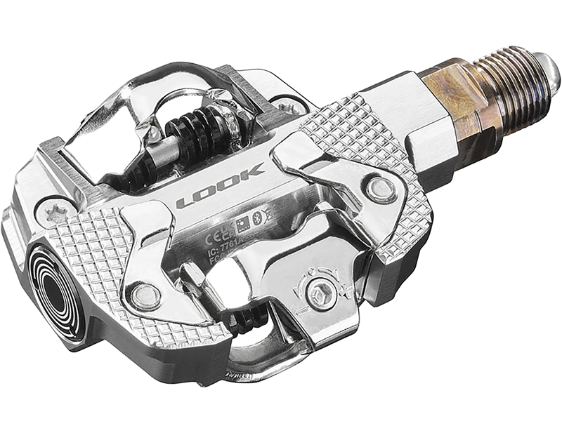 Look X-Track Single Sided Powermeter Pedals in Silver