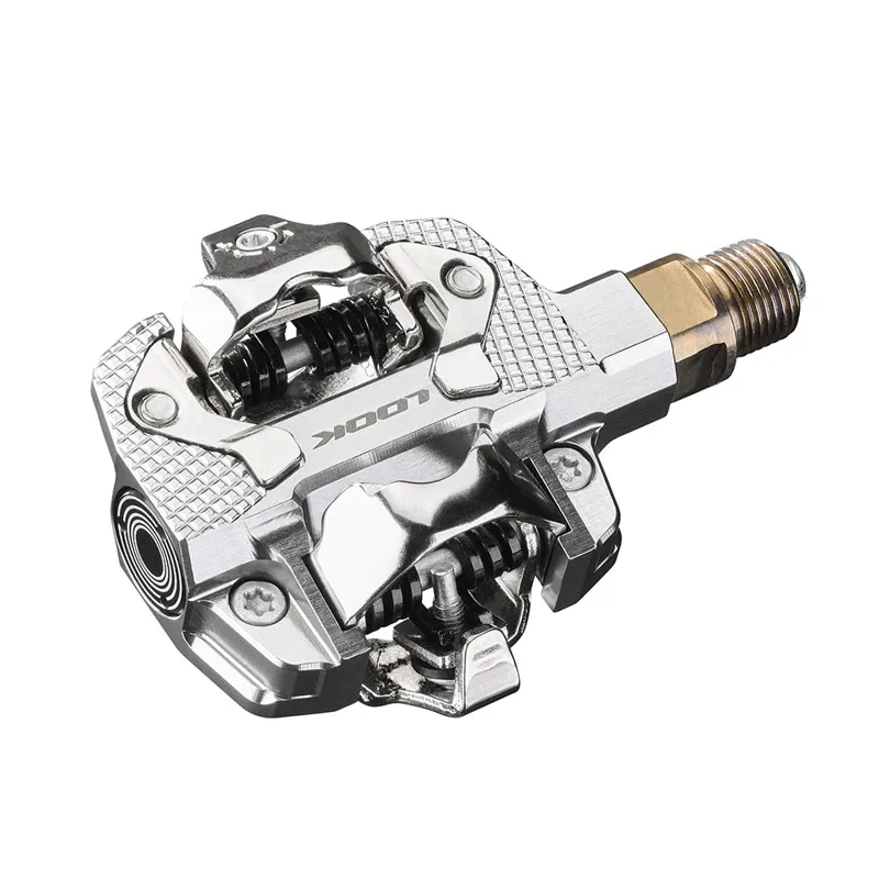Look X-Track Single Sided Powermeter Pedals in Silver-1