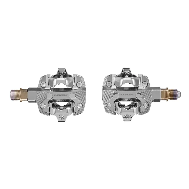 Look X-Track Single Sided Powermeter Pedals in Silver-3