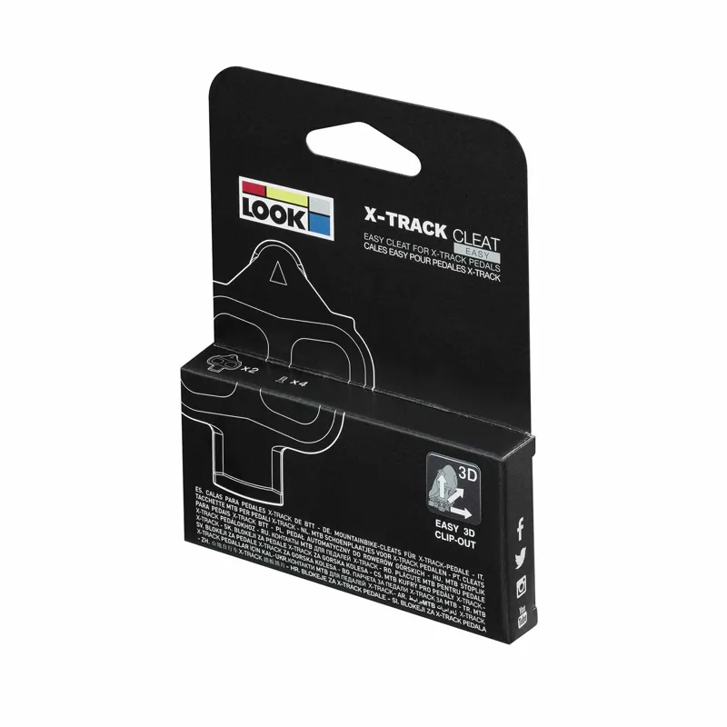 Look X-Track Easy Cleats in Anthracite-4
