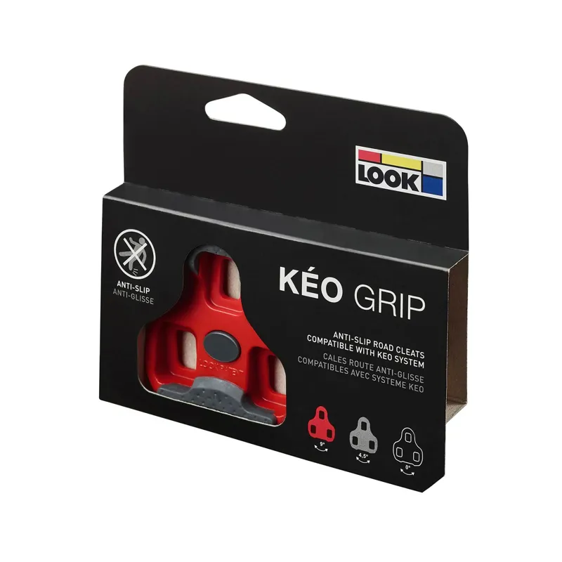 Look Keo 9 Degree Grip Cleat in Red-4