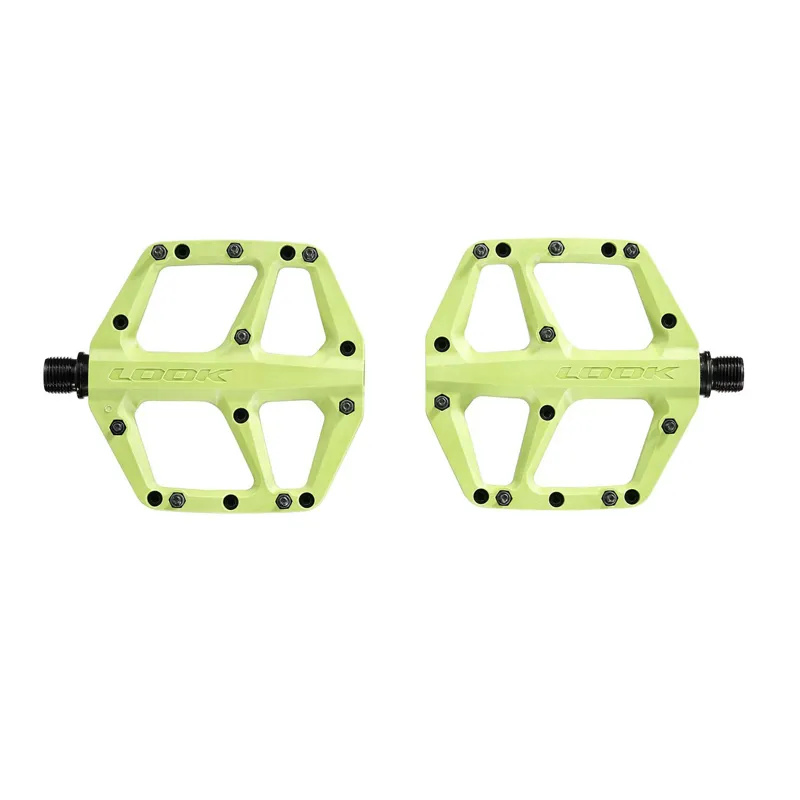 Look Trail Fusion Flat Pedals in Lime-1