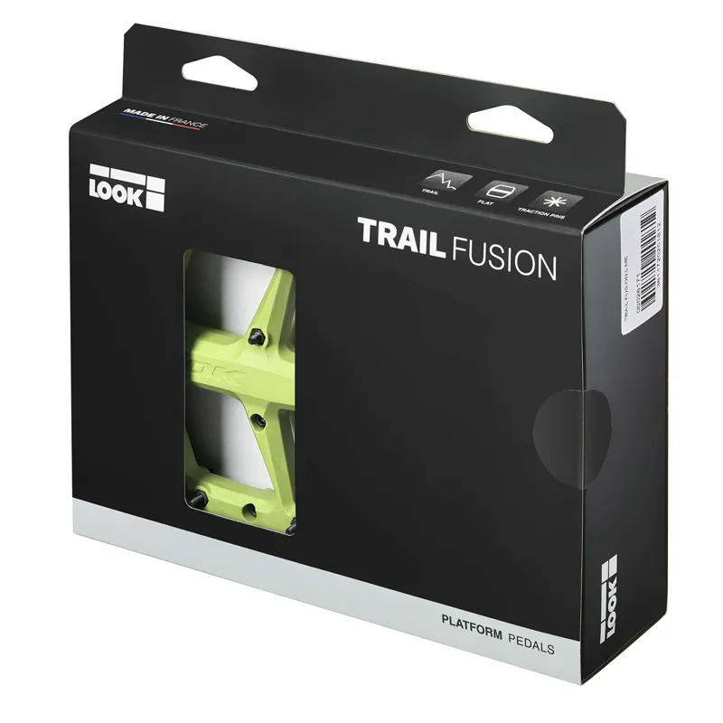 Look Trail Fusion Flat Pedals in Lime-2