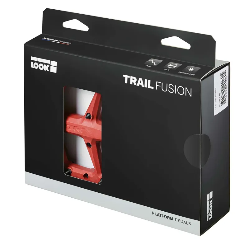 Look Trail Fusion Flat Pedals in Red-2