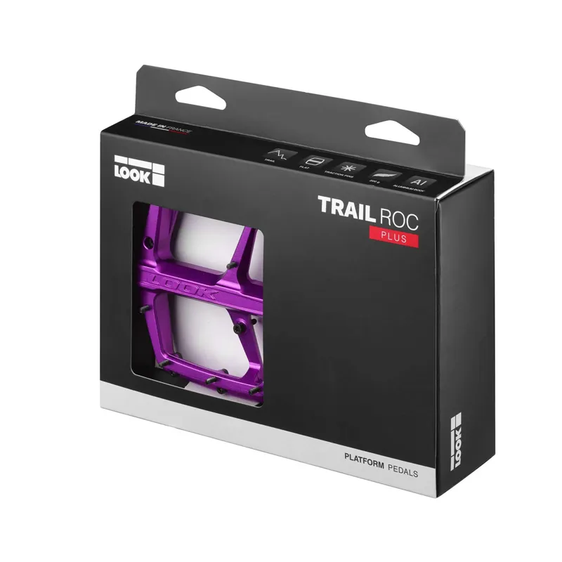 Look Trail Roc Plus Flat Pedals in Purple-3