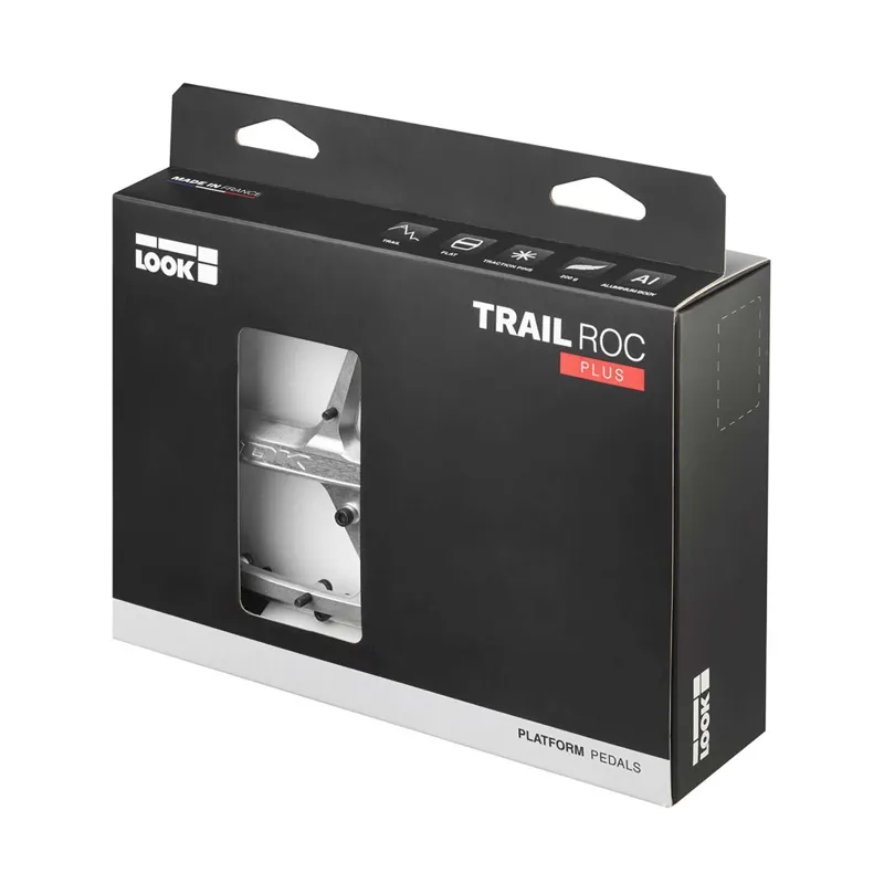 Look Trail Roc Plus Flat Pedals in Silver-3