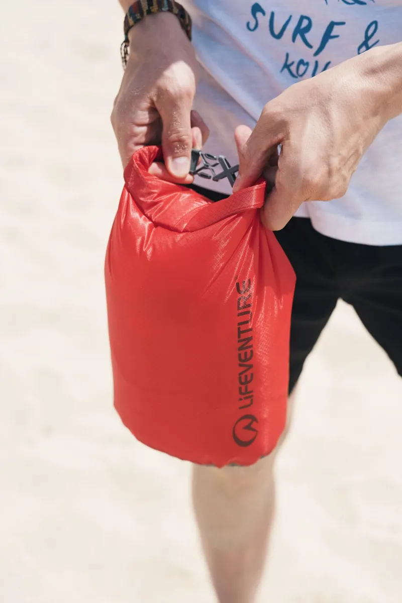 Lifeventure Ultralight 2 Litre Dry Bag in Red-2