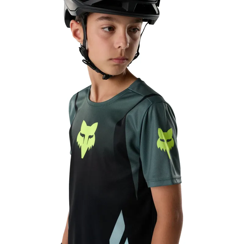 Fox Youth Ranger Short Sleeve Jersey Foundry in Sage-4