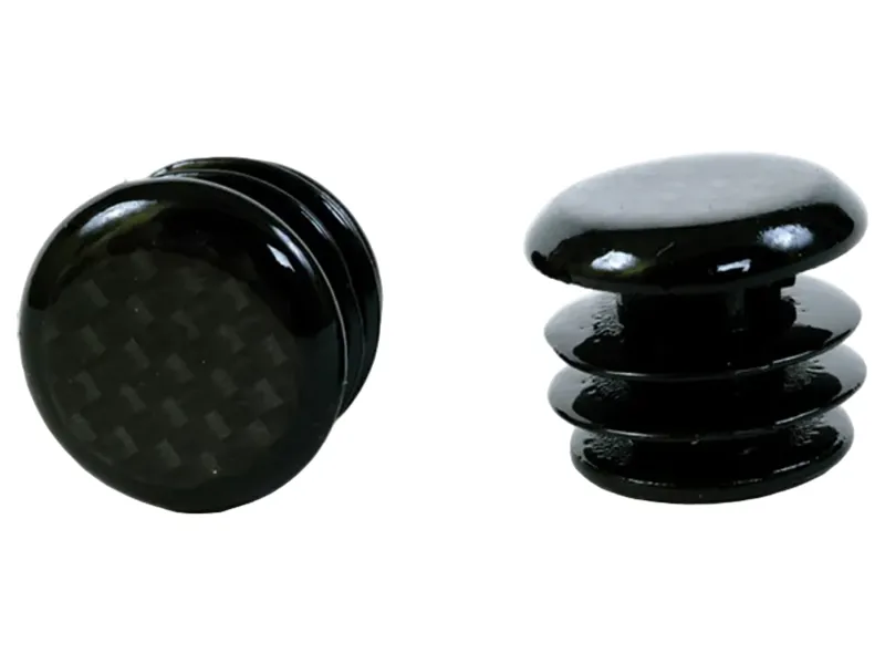 M Part Carbon Fibre Road Bar End Plugs for Road Bikes