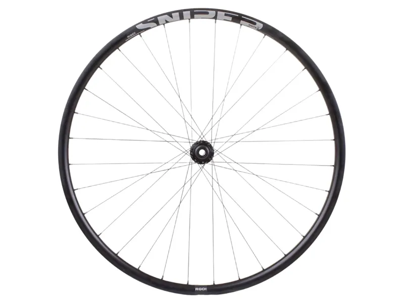 M Part Gravel Front Wheel Shimano TC500 CL Hub TA 100x12 700c Sniper 24 Rim in Black-1