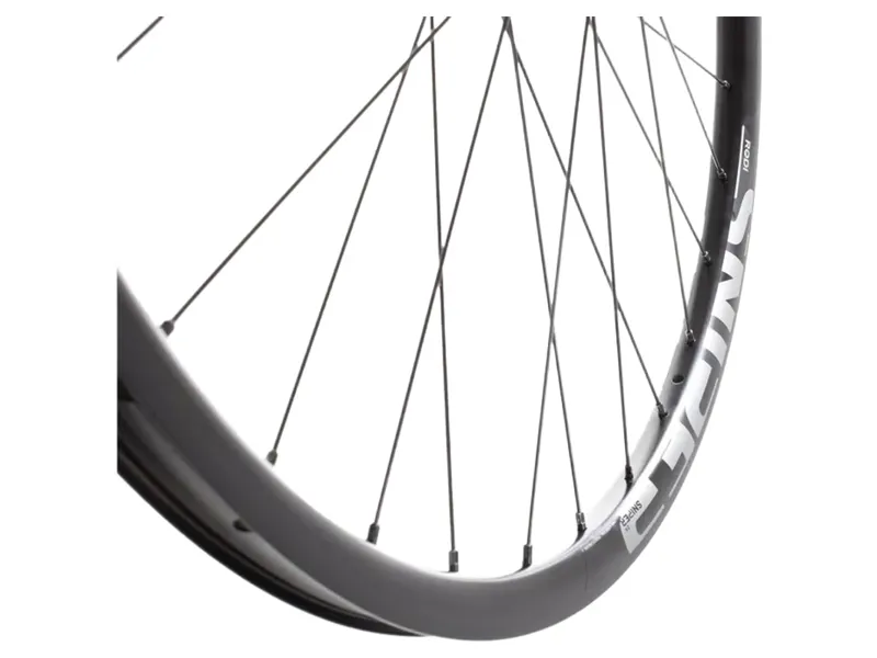 M Part Gravel Front Wheel Shimano TC500 CL Hub TA 100x12 700c Sniper 24 Rim in Black-3