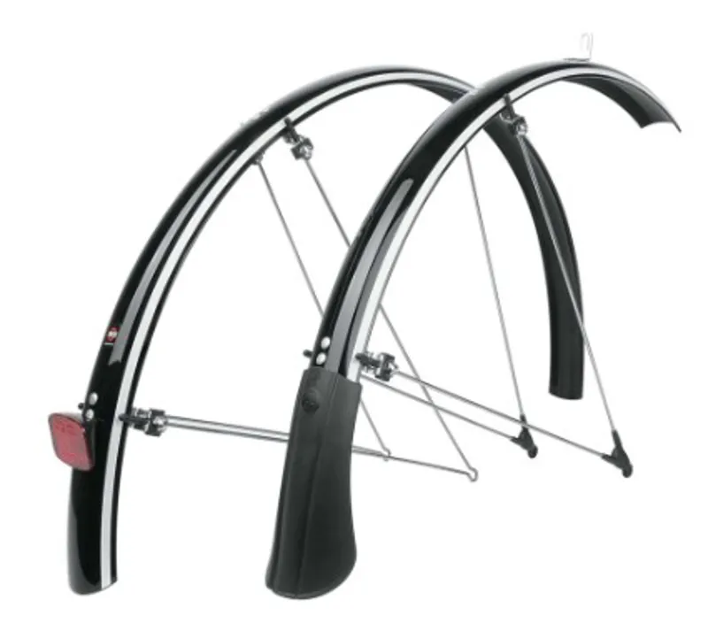 SKS Bluemels 28 inch Mudguard Set in Reflective Black