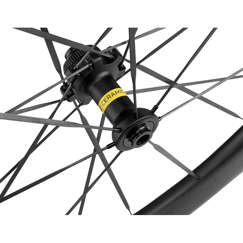 Balfes Bikes Mavic Comete 55 C/Lock Carbon Ceramic Disc Front Wheel in Black | Free postage over £30, £10 off first order, price match & 0% finance.