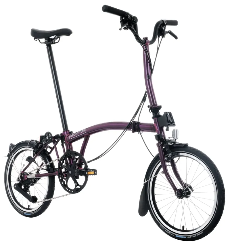 Brompton C Line 12-Speed Folding Bike 2026 in Amethyst Lacquer-7