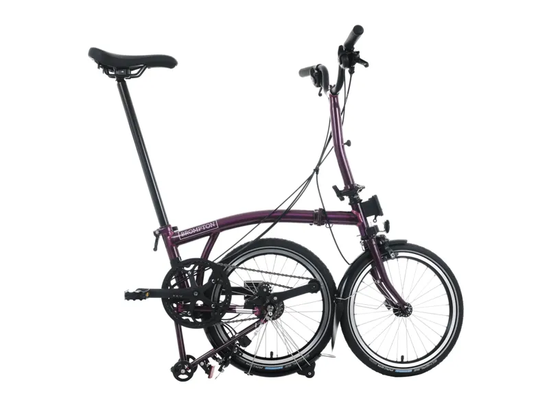 Brompton C Line 12-Speed Folding Bike 2026 in Amethyst Lacquer-4