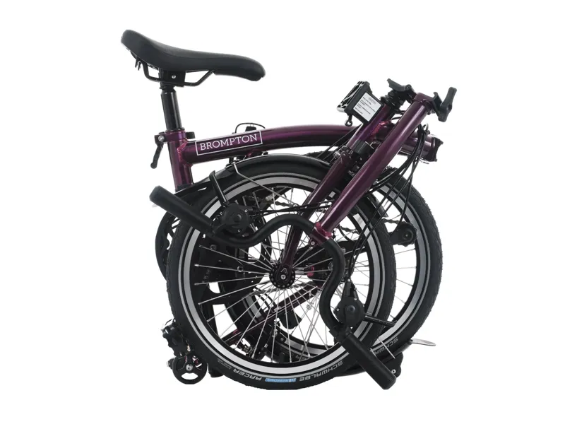 Brompton C Line 12-Speed Folding Bike 2026 in Amethyst Lacquer-5
