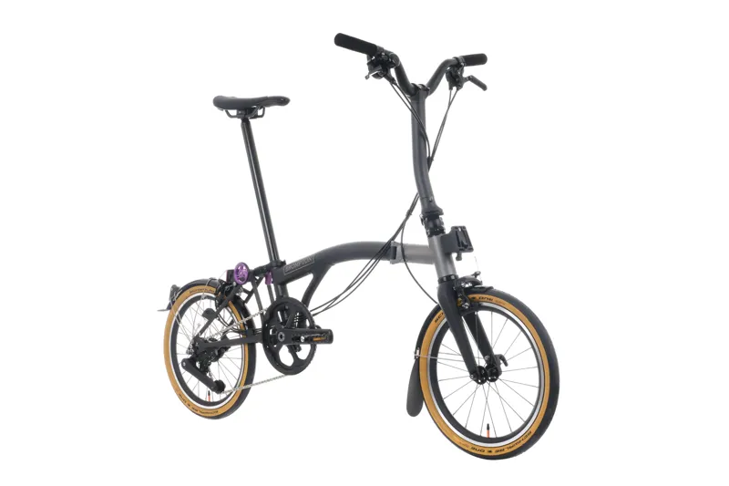 Brompton T Line Mid Ceratech 12 Speed Folding Bike 2025 in Ceratech Black-1