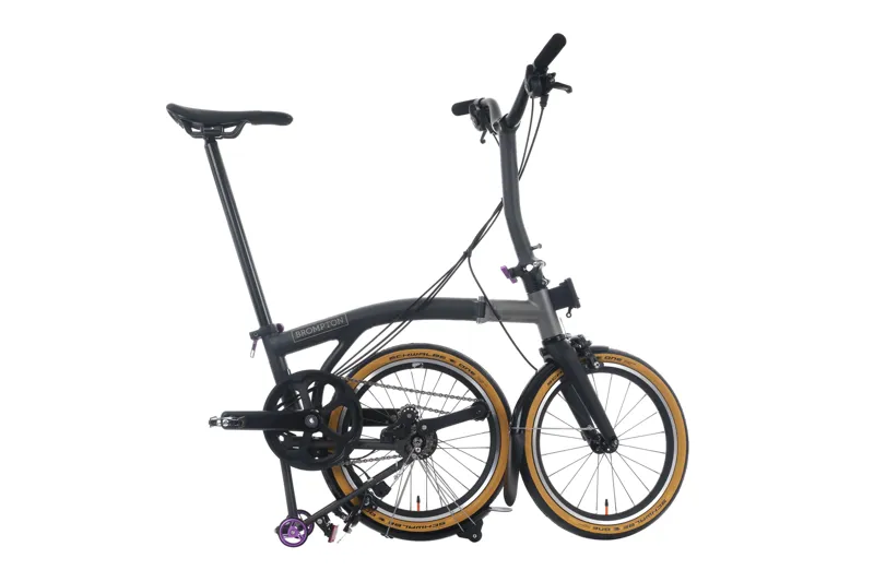 Brompton T Line Mid Ceratech 12 Speed Folding Bike 2025 in Ceratech Black-2