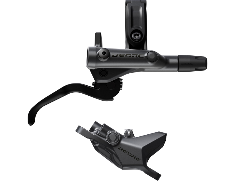 Shimano Deore BL/BR-M6200 2 pot bled Brake Lever/Post Mount Calliper in Black